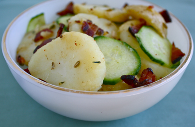 Warm Potato Salad with Bacon and Fennel | Black Girl Chef's Whites