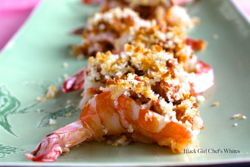 Chorizo Stuffed Shrimp | Black Girl Chef's Whites