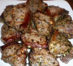 Broiled Lamb Loin Chops