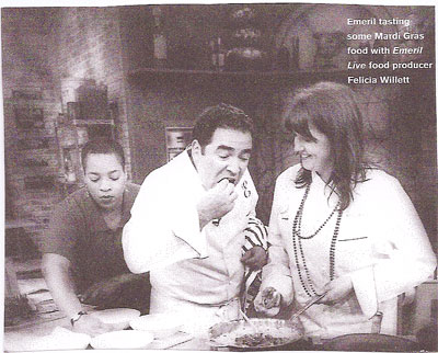 Me working hard behind Emeril