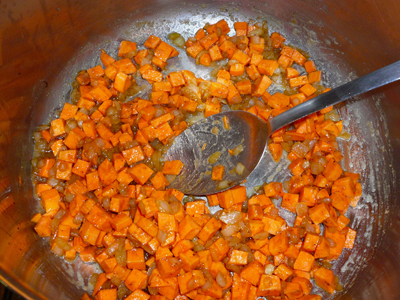 Sweet Potatoes and Onions in Roux