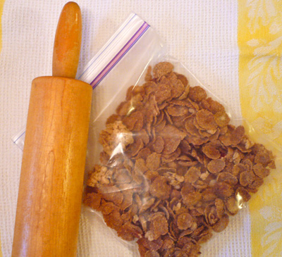 Maple-Pecan cereal ready to be crushed