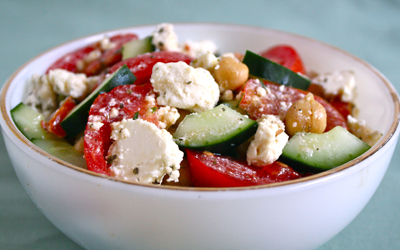 Cucumber, Chickpea and Feta Salad | Black Girl Chef's Whites