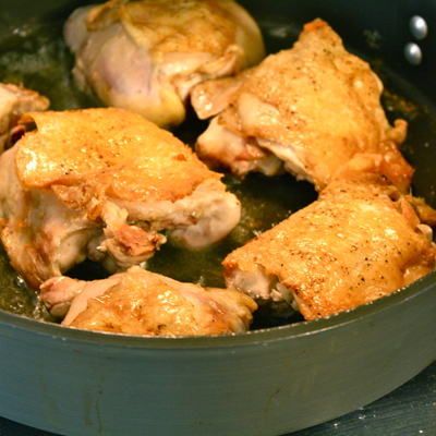 Braised Antipasto Chicken and Linguine