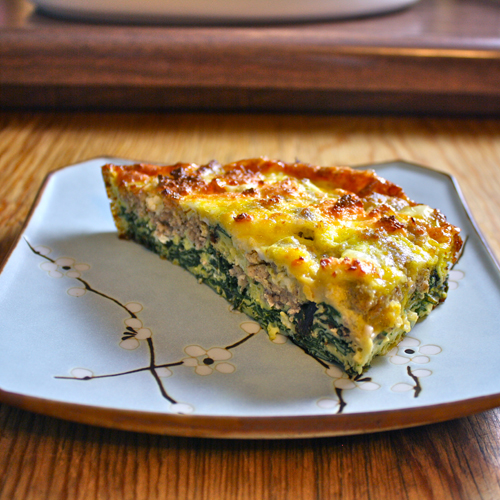 Chicken-Apple Sausage and Red Chard Frittata