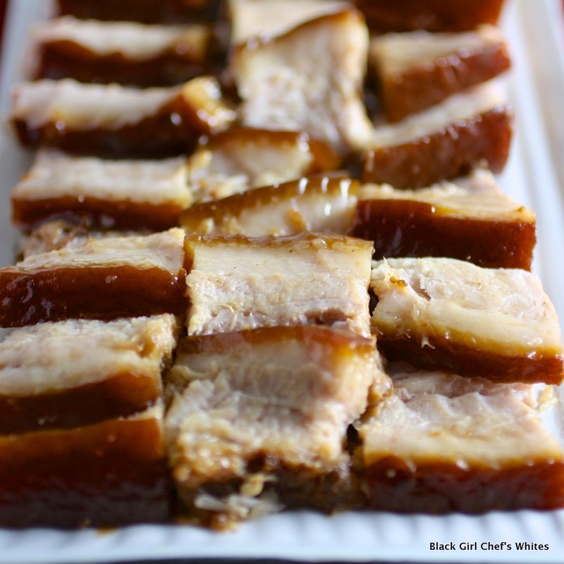 Red Cooked Pork Belly | Black Girl Chef's Whites